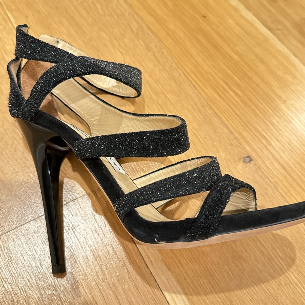 Jimmy Choo Black Strappy Heels